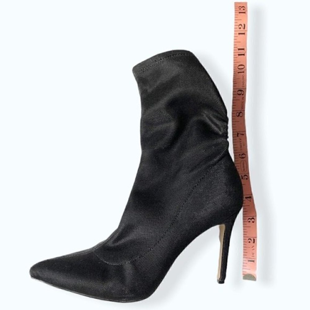 𝅺Badgley Mischka Stiletto Sock Boots Jewel Ronny Shimmer Pointed Toe Evening 7 - Picture 10 of 12